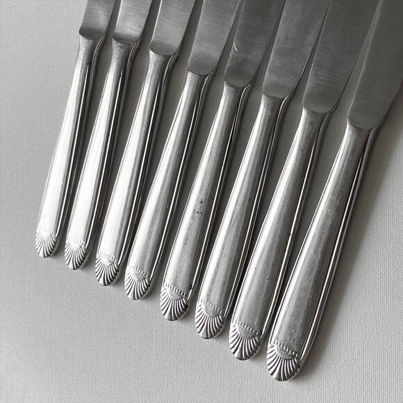 Vintage Valco Rostfrei Stainless Steel Forks Knives Spoons Flatware 19pc Rare - Picture 5 of 8